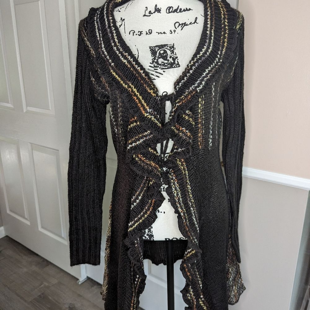 NWOT Sioni cardigan with ruffles